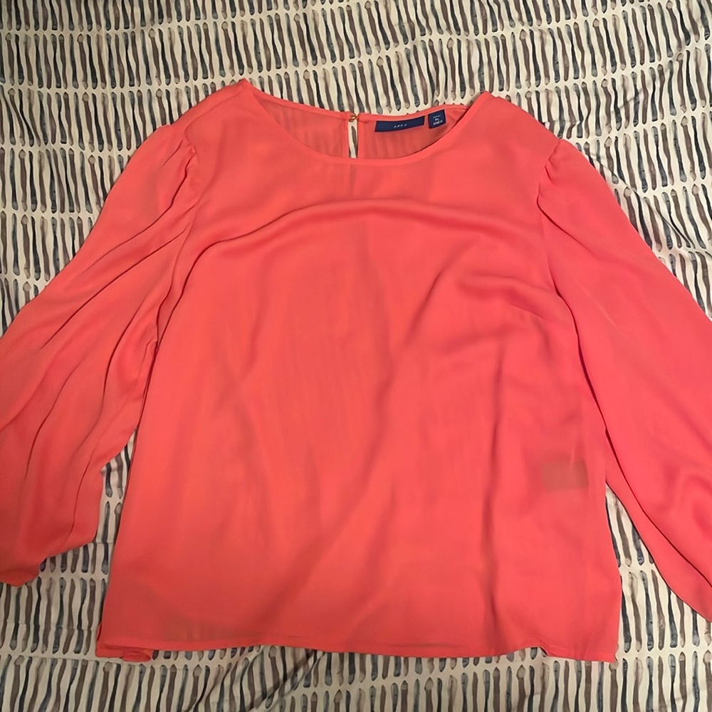 Coral Sheer Blouse